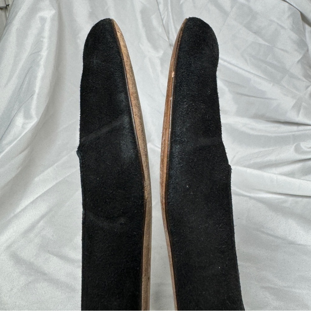 J. Crew Black Suede Smoking Loafer Flat Shoes Size 6.5 - Picture 9 of 16
